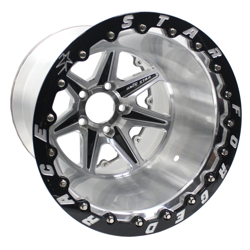 Race Star 72 ValStar 15x12 / 5x4.50BC / 6.5BS / 3.072in CB / Machined w/Black Accents Wheel