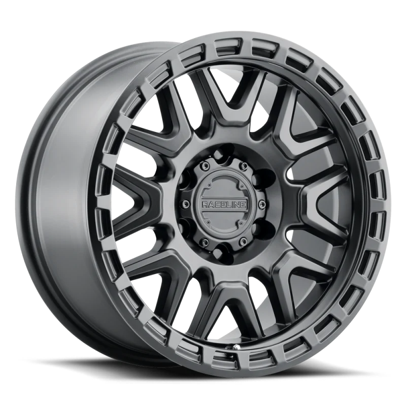 Raceline 953B Krank 20x9in / 6X135 BP / 0mm Offset / 87.1mm Bore - Satin Black