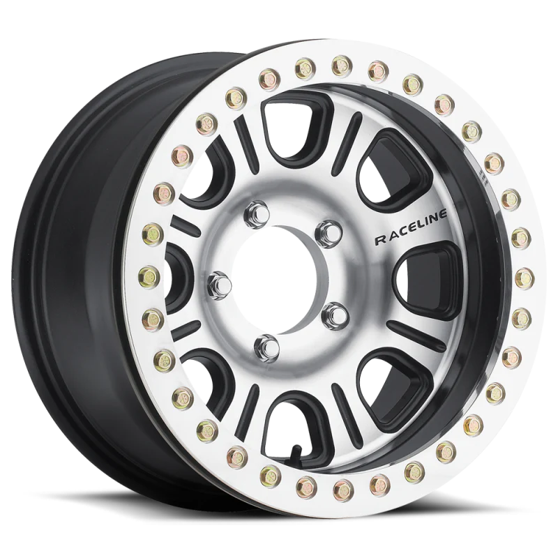 Raceline RT232 Monster BMF 17x8.5in / BLANK BP / -25mm Offset / 83.82mm Bore - Satin Black Machined
