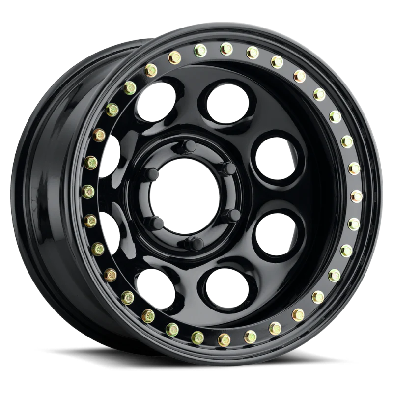 Raceline RT81 Rock 8 15x10in / N/Amm Offset / 4.25mm Bore - Gloss Black