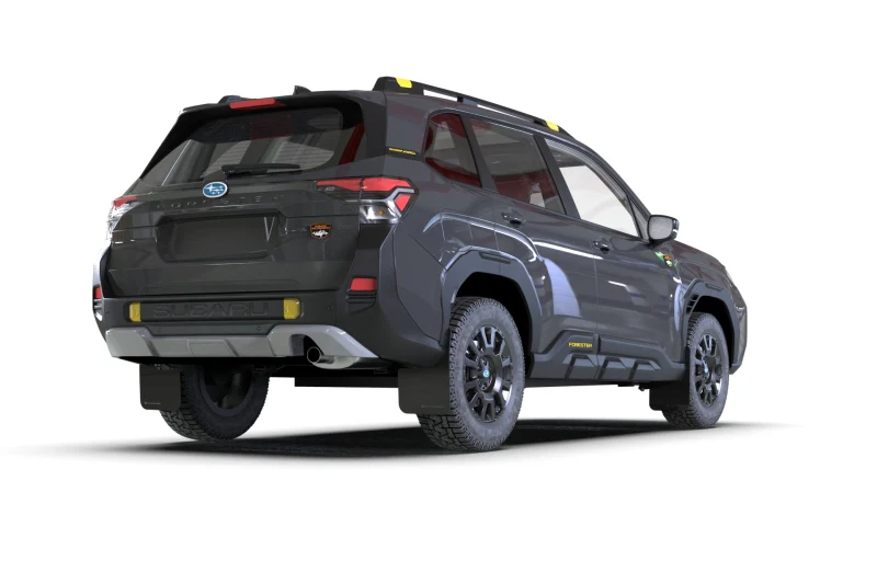 Rally Armor 2026 Subaru  Forester Wilderness Black UR Mud Flap w/Dark Grey Logo - Image 3