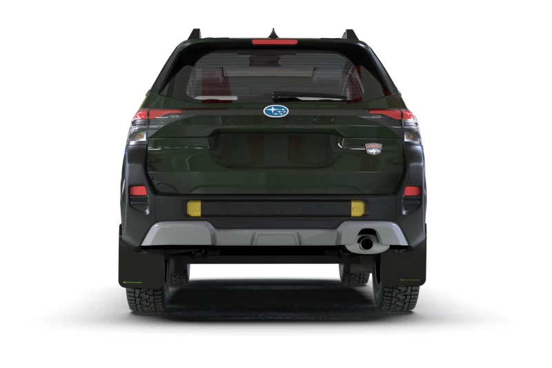 Rally Armor 2026 Subaru Forester Wilderness Black UR Mud Flap w/Green Logo - Image 2