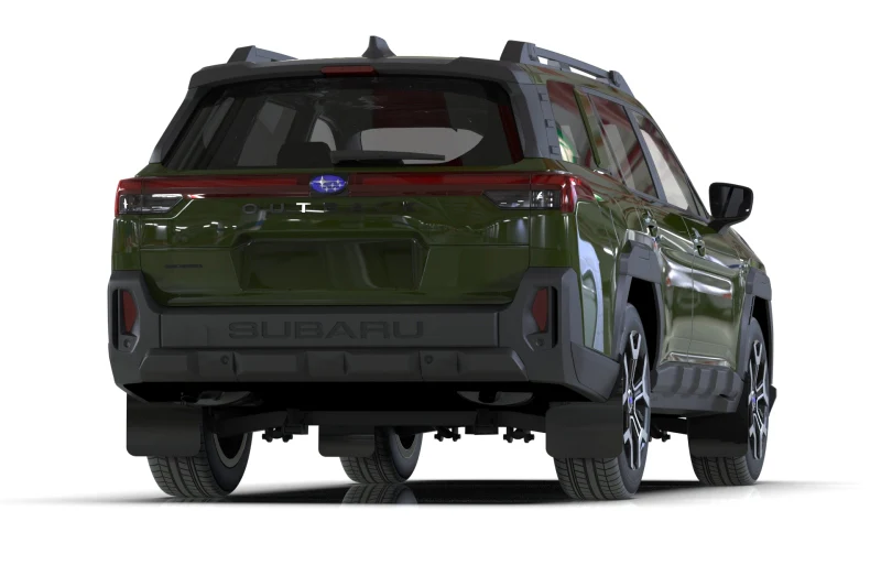 Rally Armor 2026 Subaru Outback (Incl. Wilderness) Black Mud Flap - Metallic Black Logo