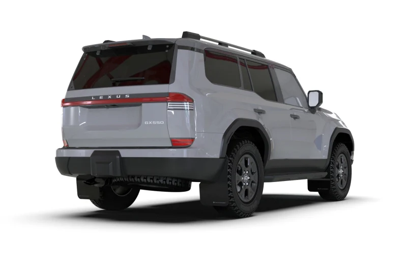 Rally Armor 24-26 Lexus GX 550 Luxury Premium Black Mud Flap - Silver Logo - Image 2