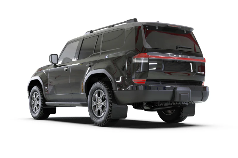 Rally Armor 24-26 Lexus GX 550 Luxury Premium Black Mud Flap - Silver Logo - Image 6
