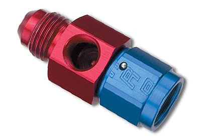 Russell Fitting -8 An Union With 1/8in Npt Pressure Port Blk Anodize