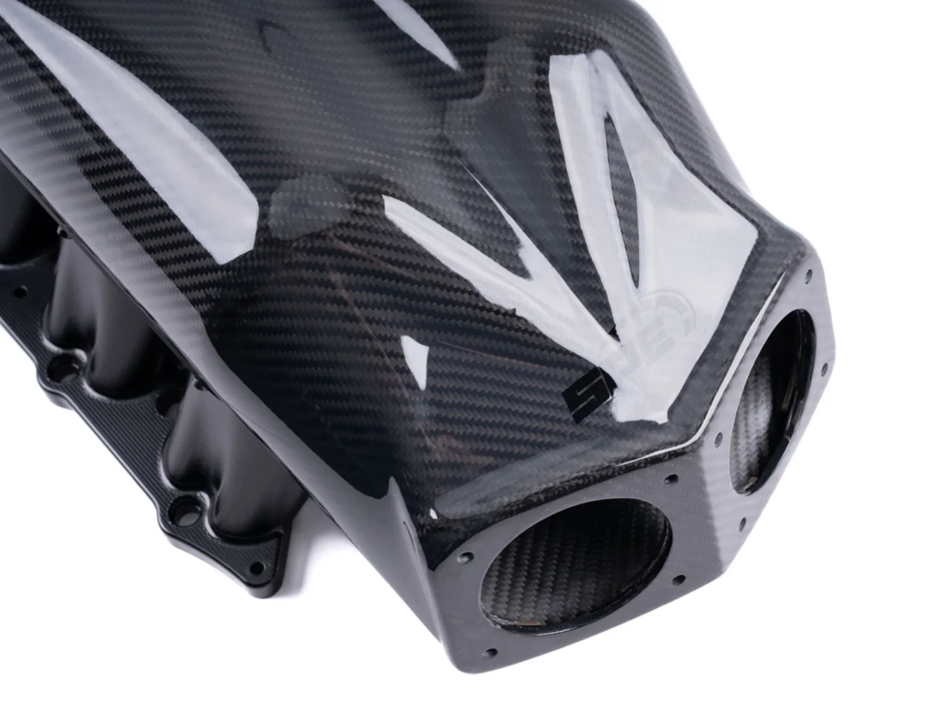 SPE MOTORSPORT FORD MUSTANG S650 CARBON FIBER INTAKE MANIFOLD- FITS 2024+ MUSTANG 5.0L - Image 3
