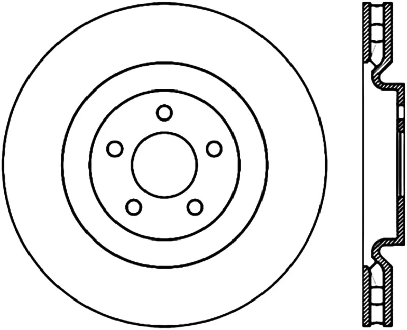 StopTech Power Slot Cryo 07-08 Ford Mustang Shelby Front Right Slotted Rotor - Image 2