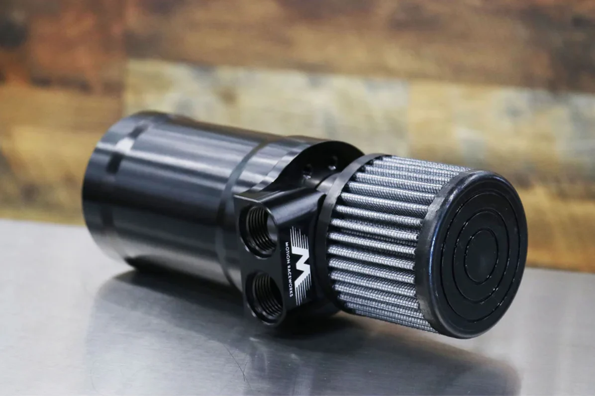 Top Loader Billet Internally Baffled Oil Catch Can (Dual 10AN Port) - Image 10