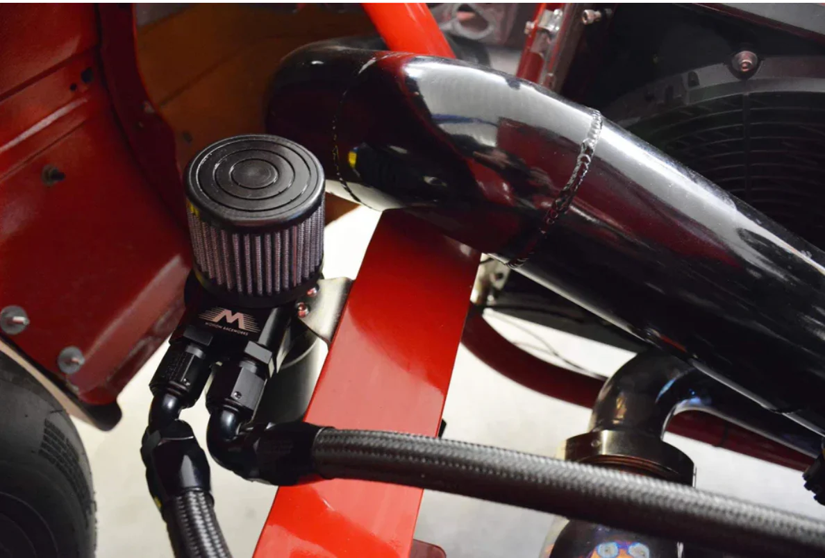 Top Loader Billet Internally Baffled Oil Catch Can (Dual 10AN Port) - Image 12