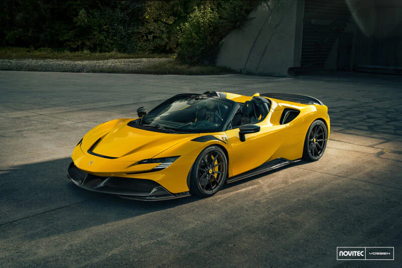 Vossen x Novitec NF10 21x9.5in - 5x114.3 BP - ET28 - Gloss Black Ferrari SF90 Front Wheel - Image 4