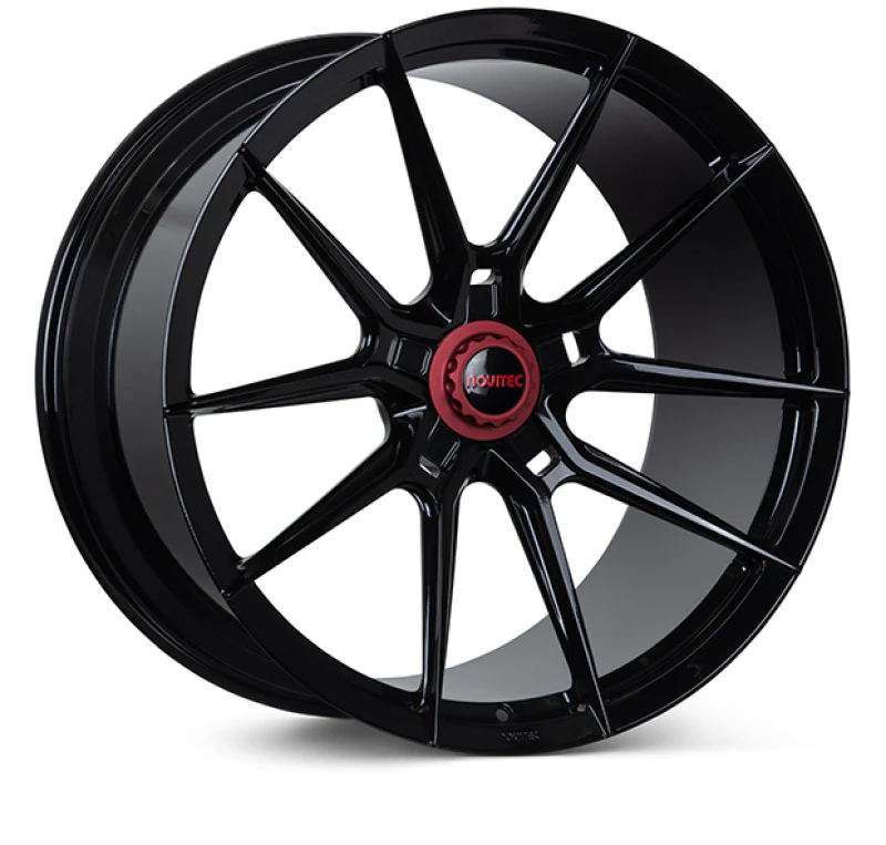 Vossen x Novitec NF10 22x12in - 5x114.3 BP - ET57 - Gloss Black Ferrari 458 / F12 Rear Wheel