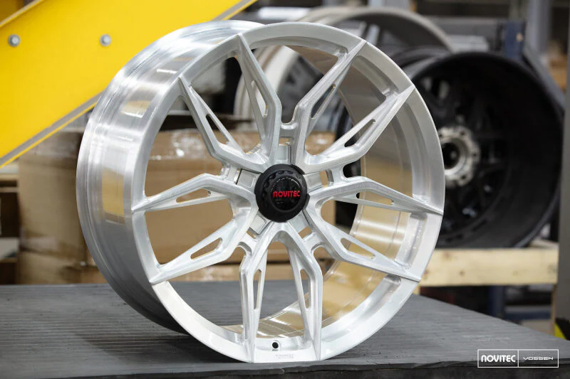 Vossen x Novitec NF11 22x9.5 - 5x114.3 BP - ET34 - Brushed Gloss Clear Ferrari Purosangue FR Wheel