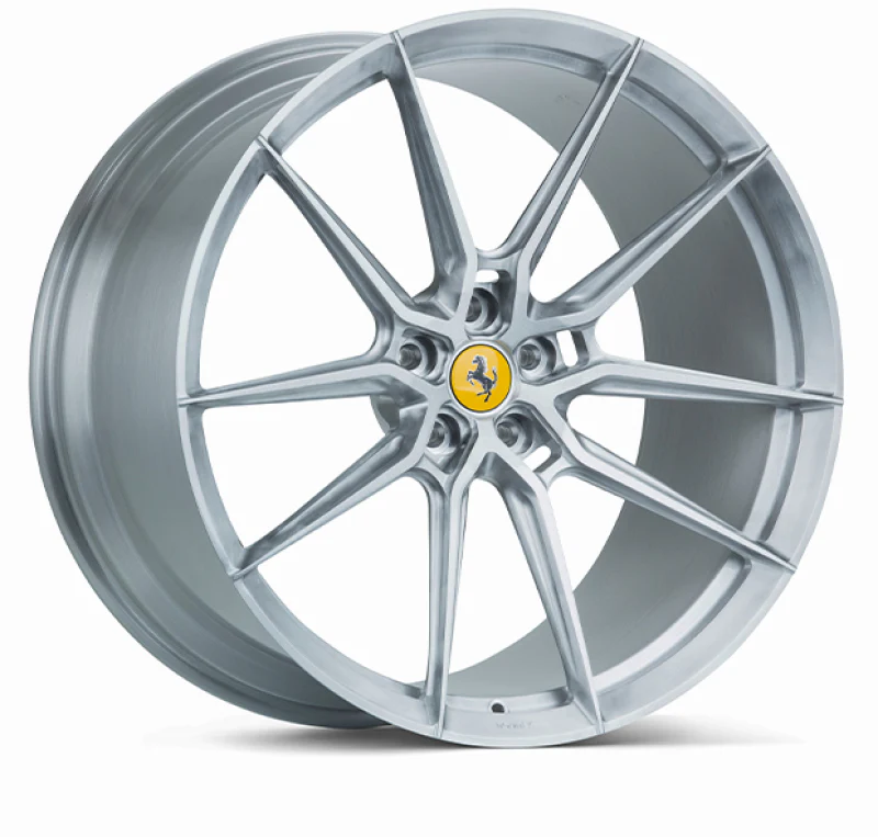 Vossen x Novitec NF9 21x12in - 5x114.3 BP - ET45 - Brushed Gloss Clear Ferrari California Rear Wheel