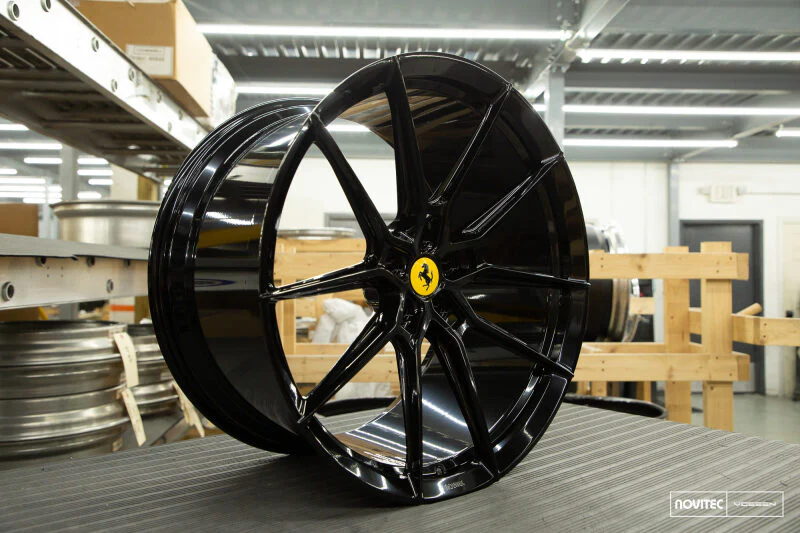 Vossen x Novitec NF9 22x12in - 5x114.3 BP - ET42 - Gloss Black Ferrari GTC4Lusso Rear Wheel
