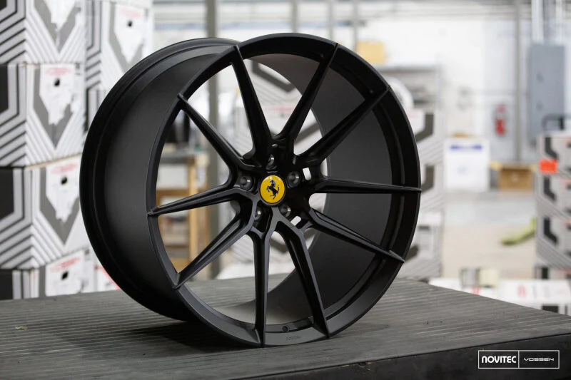 Vossen x Novitec NF9 22x12in - 5x114.3 BP - ET47 - Satin Black Ferrari FF / Portofino Rear Wheel