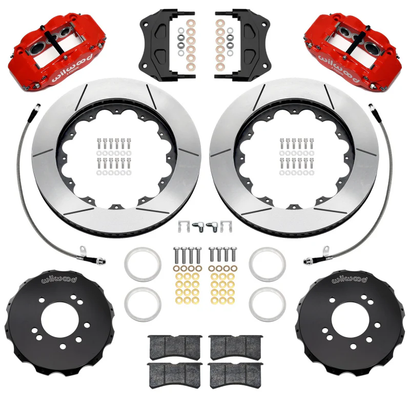 Wilwood 89-98 Nissan 240SX/89-94 Skyline/90-96 300ZX Superlite 6R Front BBK w/ 14in D/S Rotors - Red - Image 2